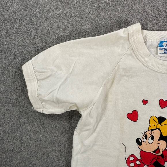 Vintage Disney Character Fashions Minnie Mouse Tee Shirt Child's Medium 80s - Picture 4 of 6